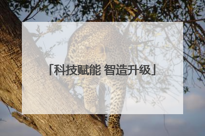 科技赋能 智造升级